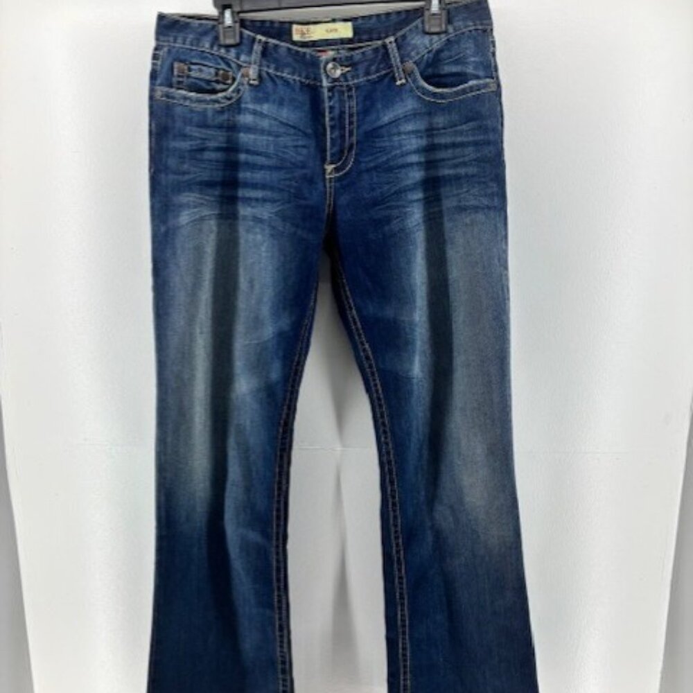 BKE Women's Boot Cut Jeans in Dark Blue Wash